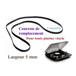 Courroie plate diamètre 170mm (Longueur 534,07mm) platine vinyle